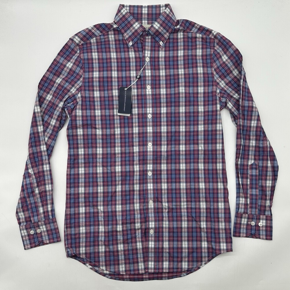 Holderness & Bourne Andrew Size Medium Tailored Check Print Long Sleeve Shirt
